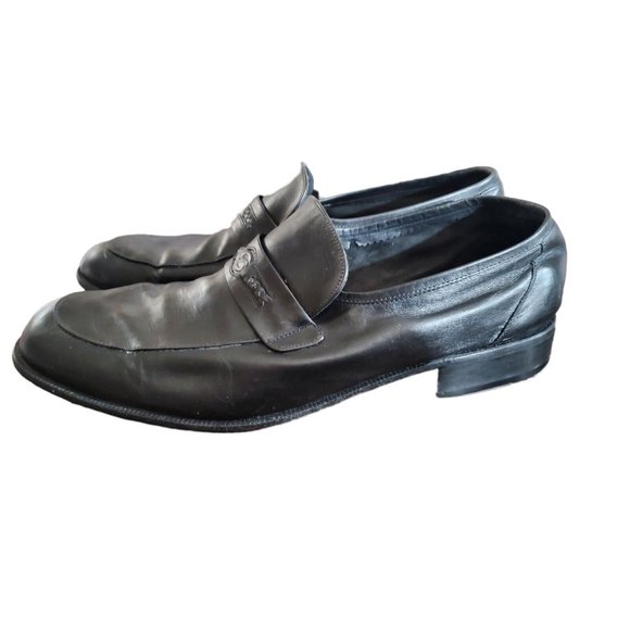 Vintage Barrets 1890 Black Leather Loafers, Size 8 - Picture 2 of 10